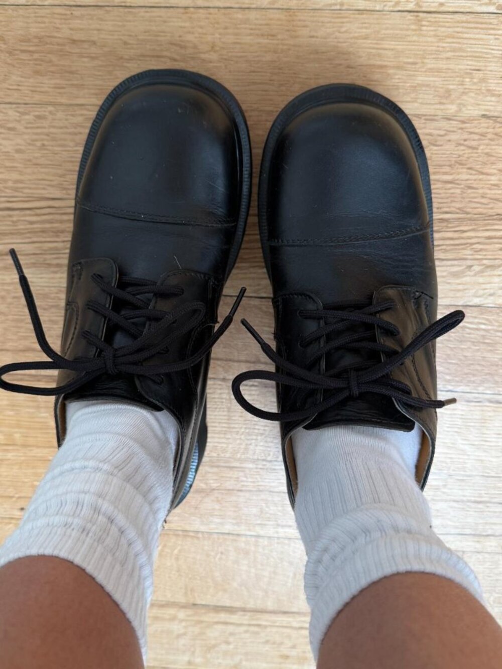 Vintage Dr. Martens Envy Quad Oxford Platforms Black Leather UK 6 - Picture 3 of 7